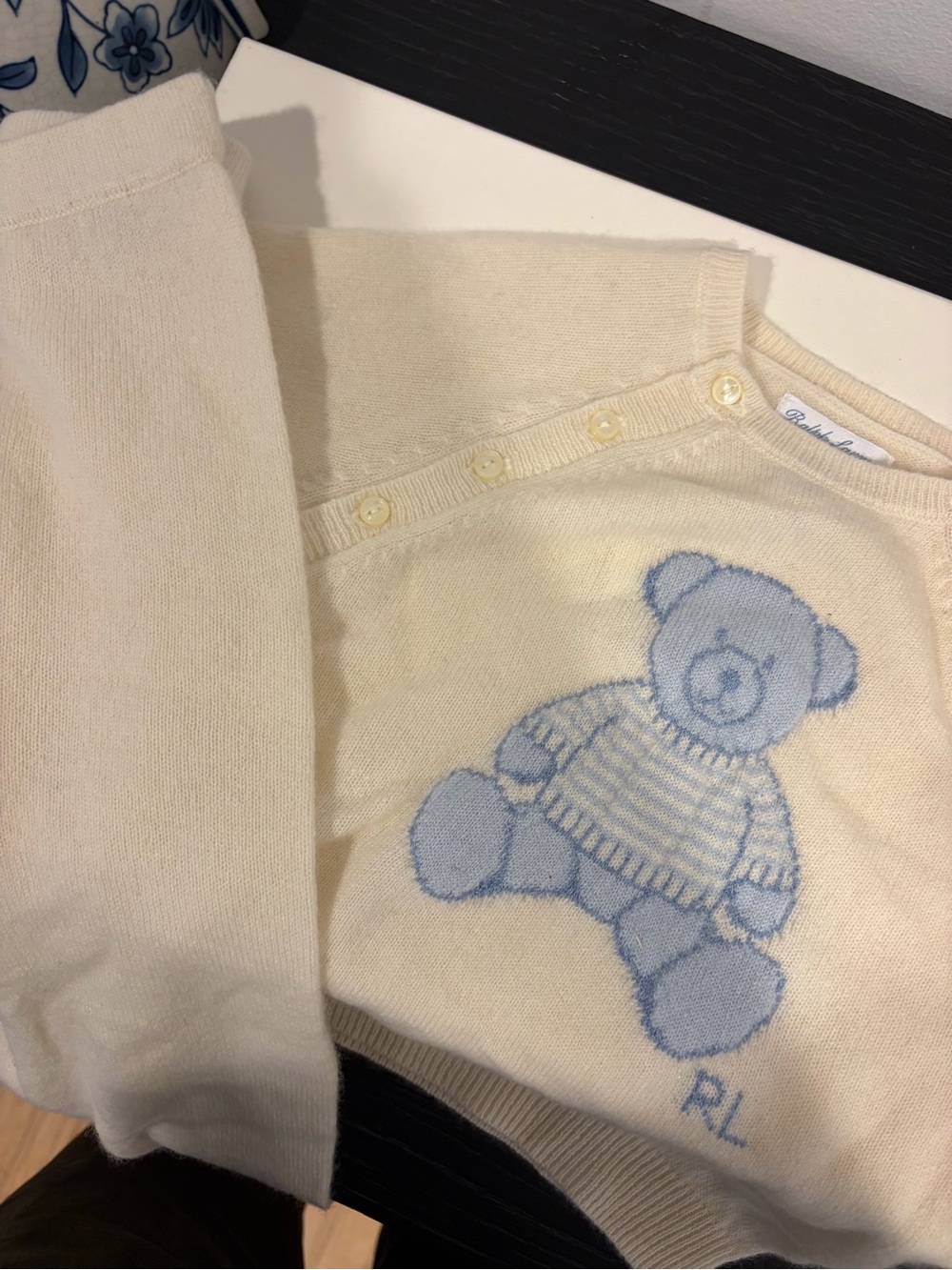 Cashmere Ralph Lauren sweater set. NWT 18-24 months